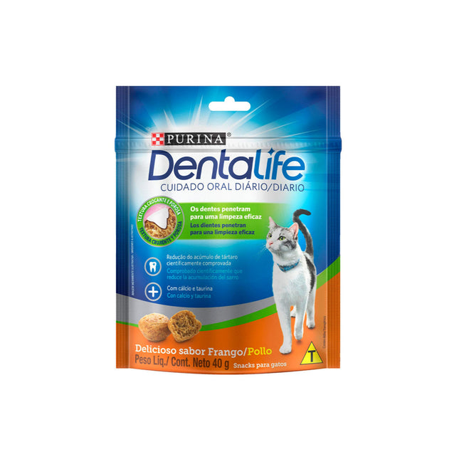Petisco Dentalife para Gatos Adultos Frango 40 g – Purina