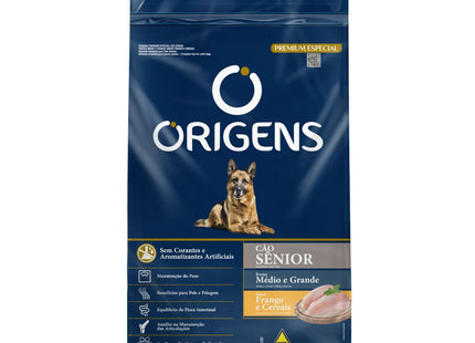 Ração Seca Origens para Cachorros Sênior de Porte Médio e Grande