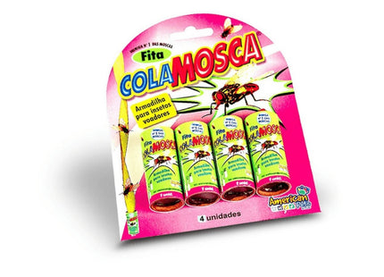Fita Cola Mosca C/4 Und.