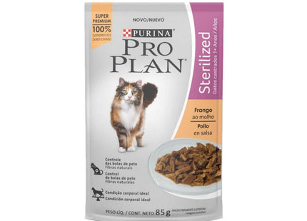 Pro Plan Sache Gato Steriliz Frango 85g