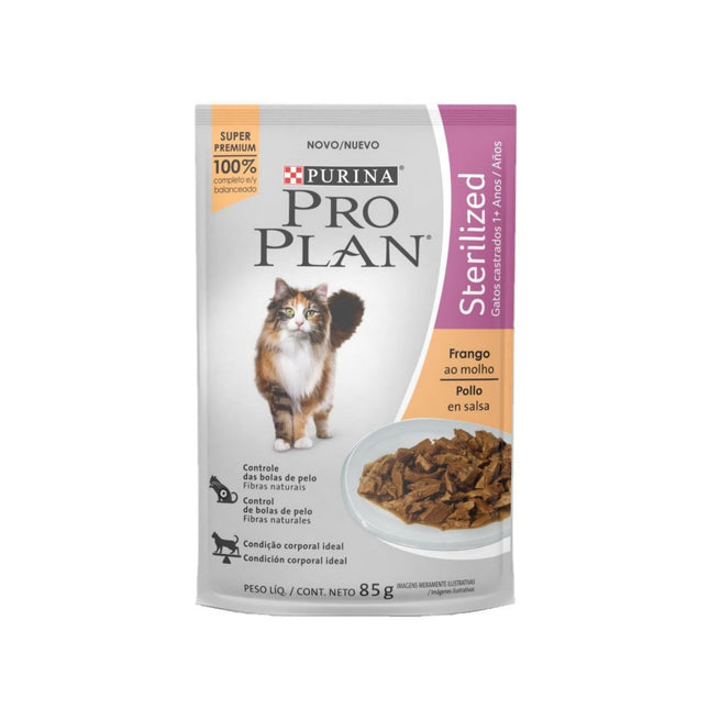 Pro Plan Sache Gato Steriliz Frango 85g
