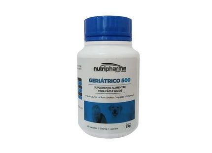 Suplemento Vitamínico Rvt Geriatrico 500mg para Cães e Gatos