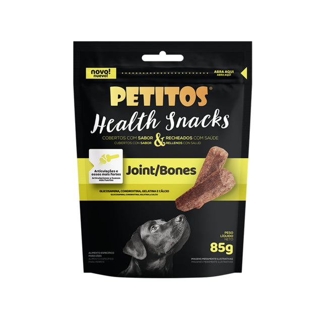 Petitos Health Snacks Joint/Bones 85g – Snack Funcional para Cães Petitos