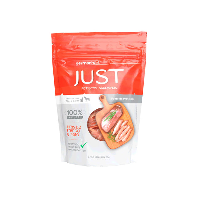 Petisco Just Slice Mix Pato e Frango para Cães 75 g