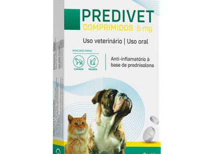 Antiparasitário Interno Predivet 5mg para Cães e Gatos