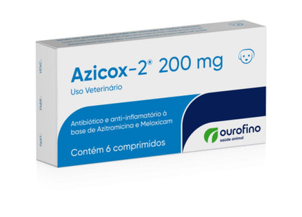 Anti-inflamatório Ourofino Azicox 2 200mg para Cães