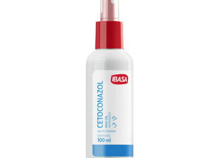 Antifúngico Ibasa Cetoconazol Spray 2% para Cachorros e Gatos