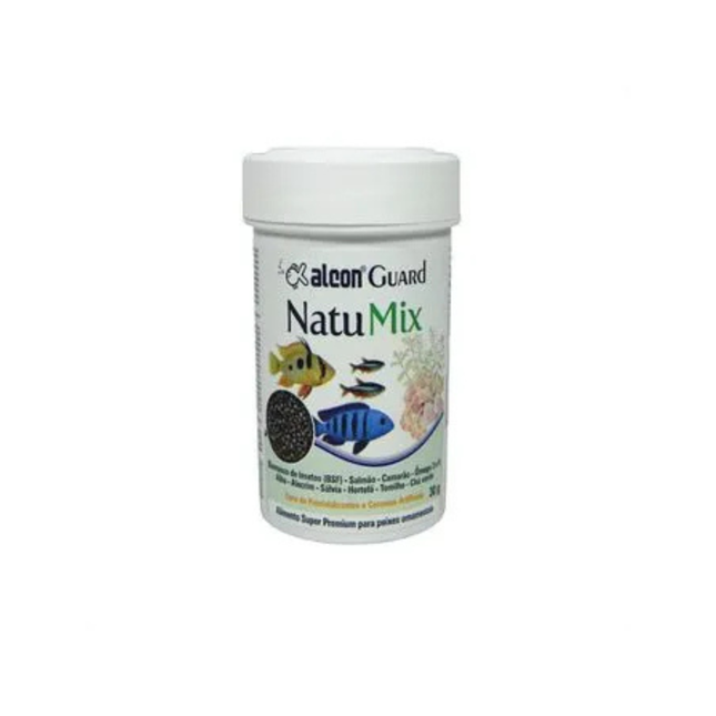 Alcon Guard Natu Mix 30 g – Alimento Extrusado Super Premium para Peixes Ornamentais