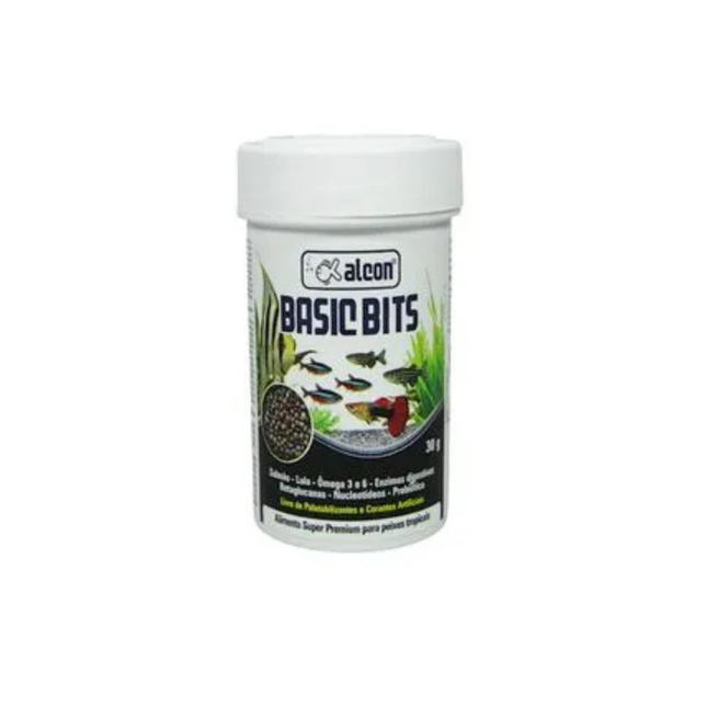 Alcon Basic Bits 30 g – Ração Extrusada para Peixes Tropicais