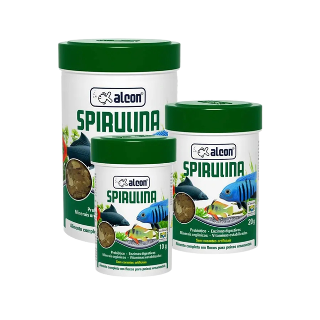 Alcon Spirulina Flakes – Ração em Flocos para Peixes Ornamentais