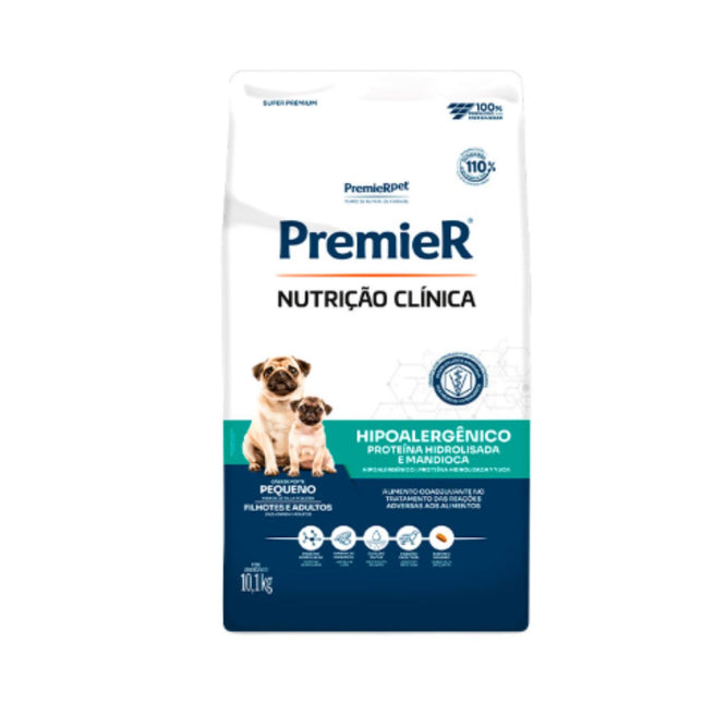 Ração Premier Nutrição Clínica Hipoalergênico Proteína Hidrolisada & Mandioca para Cães – 10,1kg