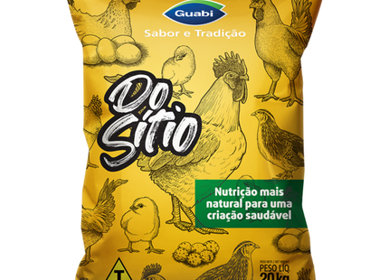 Ração Do Sítio Natural Para Frangos Triturada