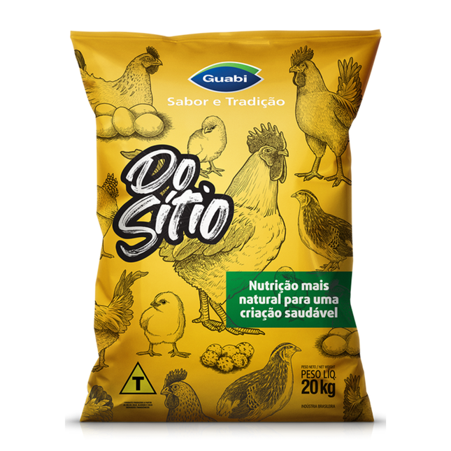 Ração Do Sítio Natural Para Frangos Triturada