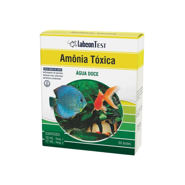Labcon Test Amônia Tóxica Água Doce – 50 Testes