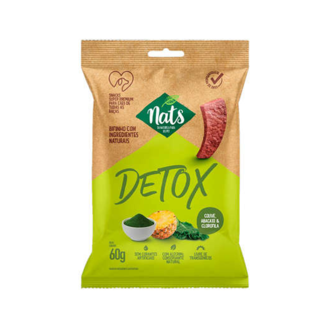 Bifinho Natural Nats NatDetox – Petisco Detox para Cães