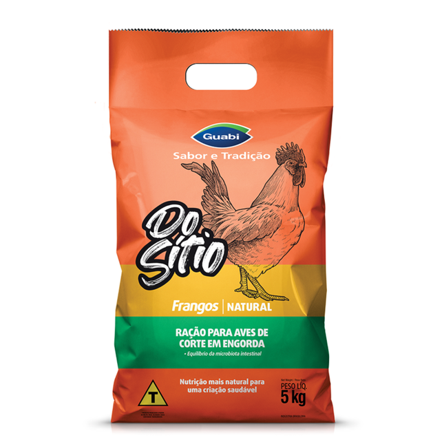 Ração Do Sítio Natural Para Frangos Triturada
