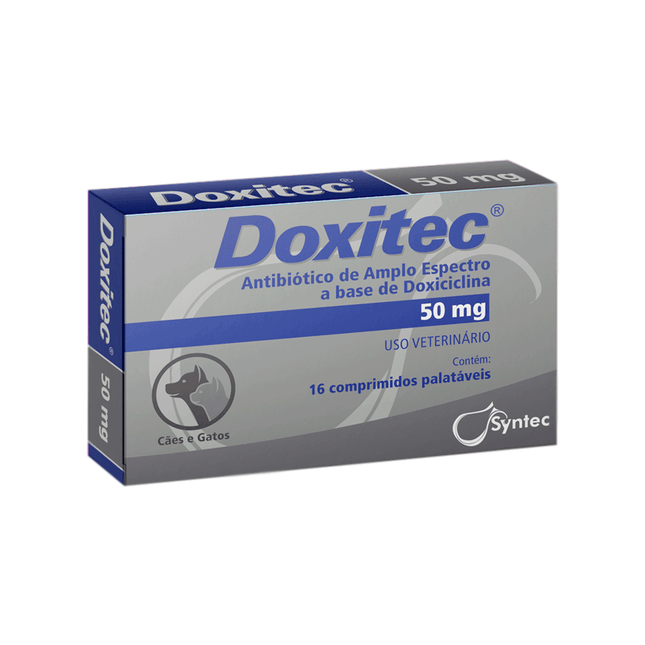 Doxitec – Antibiótico oral para Cães e Gatos (50 mg / 100 mg / 200 mg)