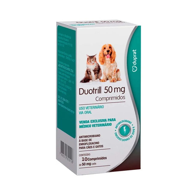 Antibiótico Duprat Duotril 50mg para Cães