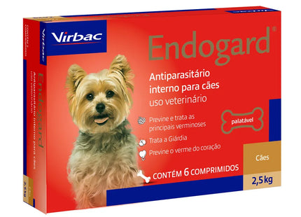 Endogard 2,5 kg – Vermífugo Interno para Cães até 2,5 kg