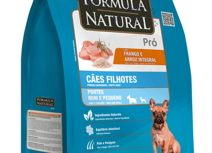 Fórmula Natural Pró Super Premium Frango & Arroz Integral – Filhote Mini/Pequeno
