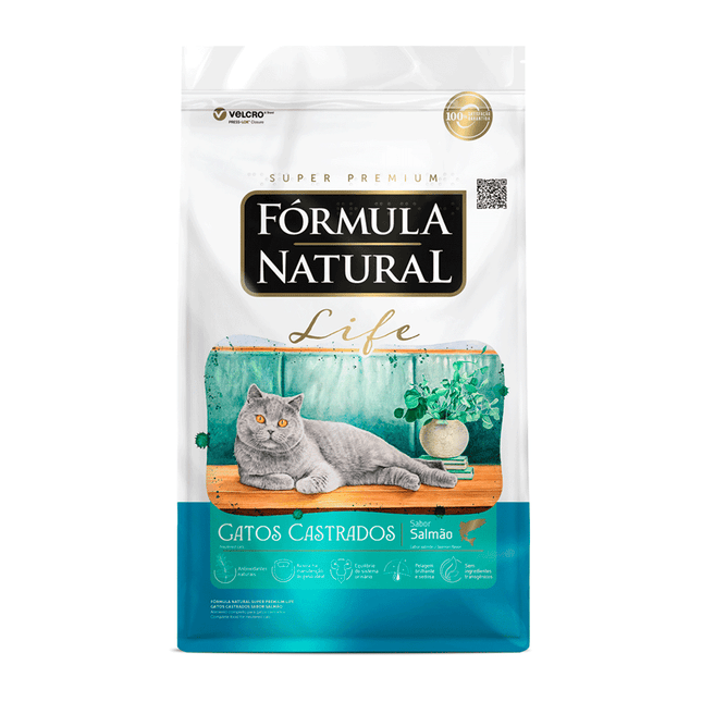 Fórmula Natural Life – Ração Seca para Gatos Adultos Castrados