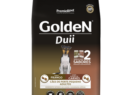 Ração Seca Golden Duii para Cachorros Adultos de Porte Pequeno