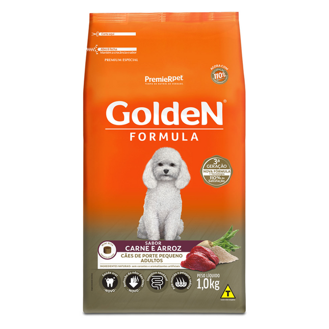 Ração Seca Golden para Cachorros Adultos de Porte Pequeno