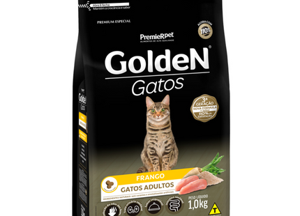 Ração Seca Golden Frango para Gatos Adultos