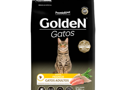 Ração Seca Golden Frango para Gatos Adultos
