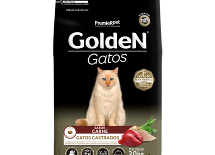 Ração Seca Golden para Gatos Adultos Castrados