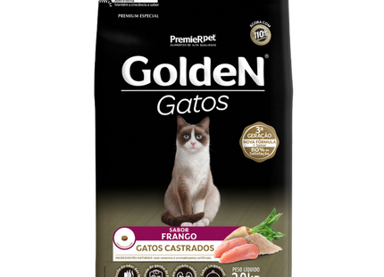 Ração Seca Golden para Gatos Adultos Castrados