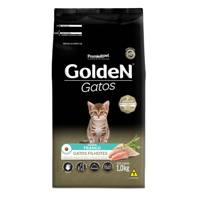 Ração Seca Golden Frango para Gatos Filhotes