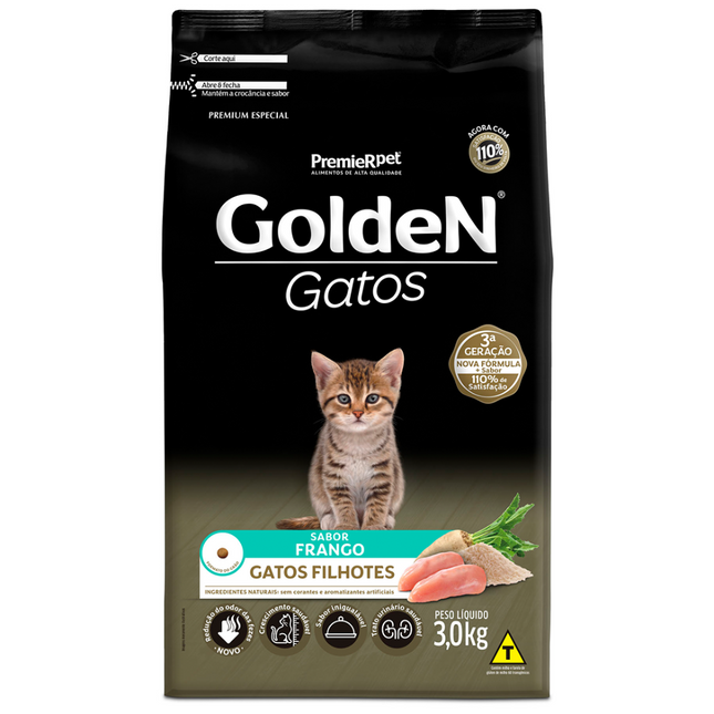 Ração Seca Golden Frango para Gatos Filhotes