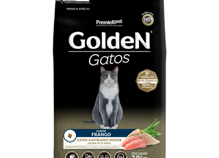 Ração Seca Golden para Gatos Sênior Castrados