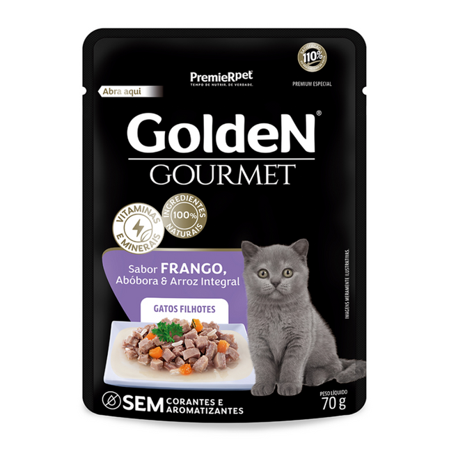 Ração Úmida Golden Gourmet para Gatos Filhotes
