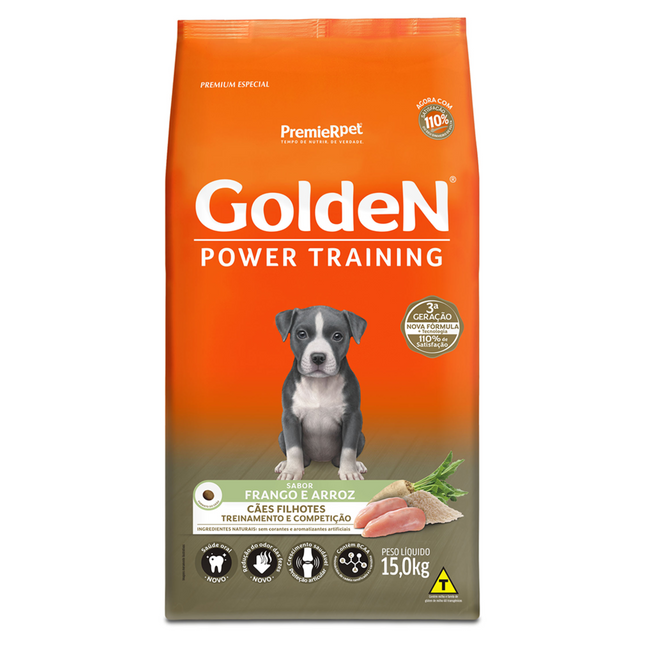 Ração Seca Golden Power Training para Cachorros Filhotes