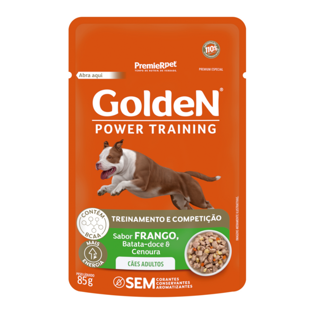 Ração Úmida Golden Gourmet Power Training para Cachorros
