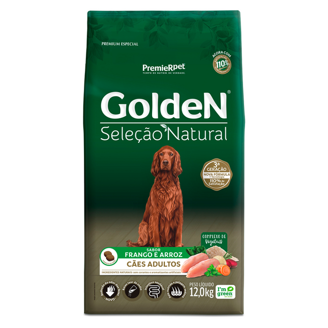 Ração Seca Golden Select Natural para Cachorros Adultos