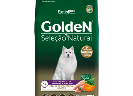 Ração Seca Golden Seleção Natural Abóbora para Cachorros Adultos de Porte Pequeno