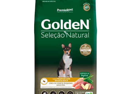 Ração Seca Golden Seleção Natural Batata Doce para Cachorros Adultos de Porte Pequeno