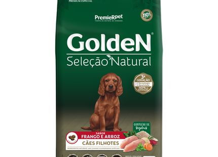 Ração Seca Golden Seleção Natural para Cachorros Filhotes