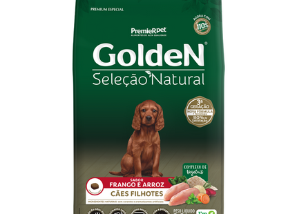 Ração Seca Golden Seleção Natural para Cachorros Filhotes