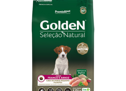 Ração Seca Golden Seleção Natural para Cachorros Filhotes de Porte Pequeno