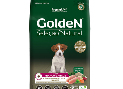 Ração Seca Golden Seleção Natural para Cachorros Filhotes de Porte Pequeno