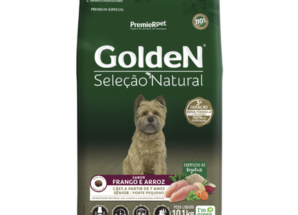 Ração Seca Golden Seleção Natural para Cachorros Adultos de Porte Pequeno Sênior