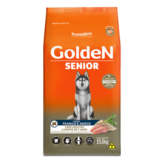 Ração Seca Golden para Cachorros Sênior