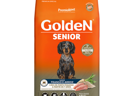 Ração Seca Golden para Cachorros Sênior de Porte Pequeno