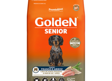 Ração Seca Golden para Cachorros Sênior de Porte Pequeno