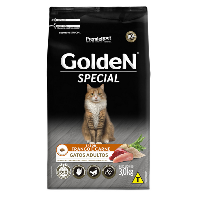 Ração Seca Golden Special para Gatos Adultos