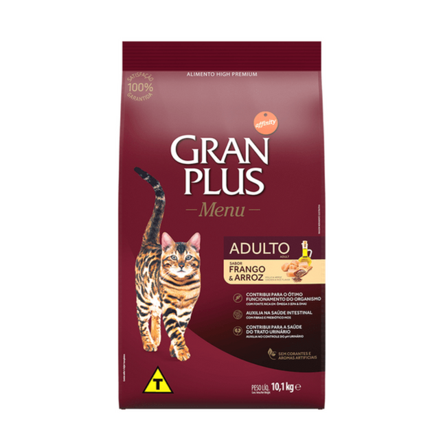 Ração GranPlus Menu Gatos Adultos – Frango & Arroz